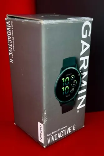 Garmin Vivoactive 6 - JASPER GREEN / JASPER GREEN - 42MM - Produto Novo com Garantia