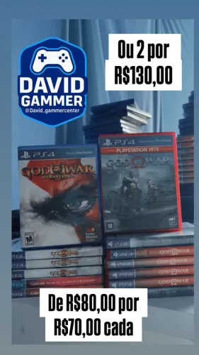 2 JOGOS GOD OF WAR PARA PS4, jogos ps4