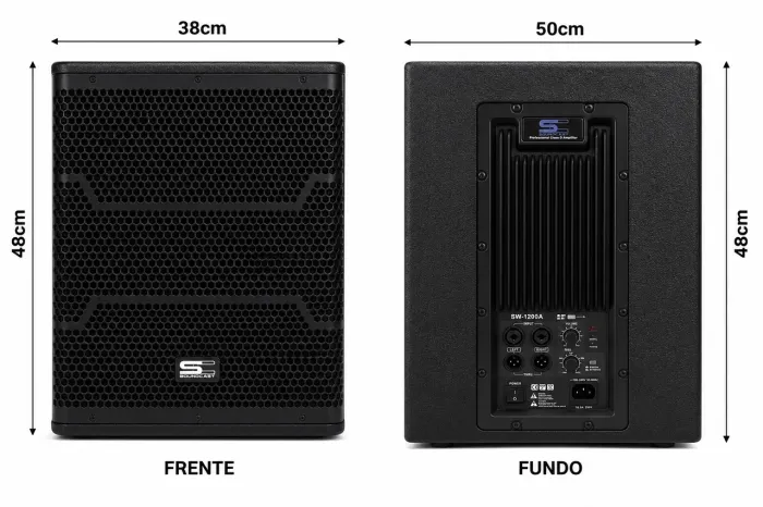 Subwoofer ativo 12 polegadas