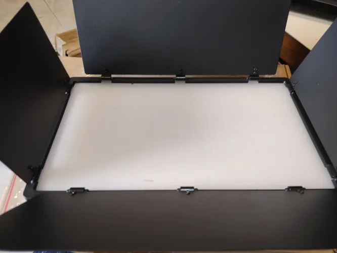 Painel Led 728 Leds Dupla Cor + Rgb U800+ Com Fonte e 2 Baterias F570