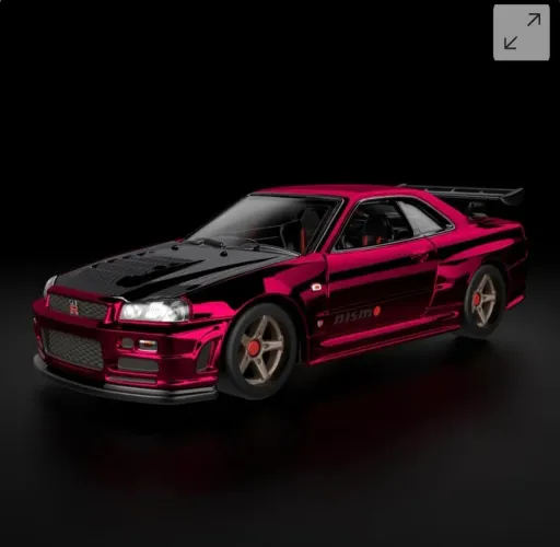 Hot Wheels RLC Nissan Skyline GT-R R34 Vermelho