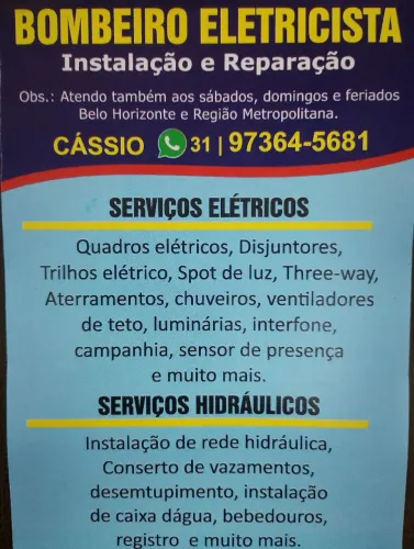 BOMBEIRO ELETRICISTA.