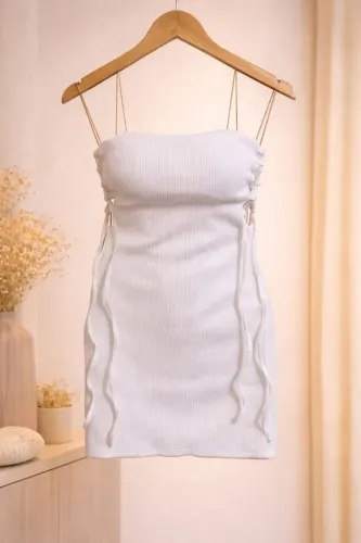 Vestido cordinha canelado
