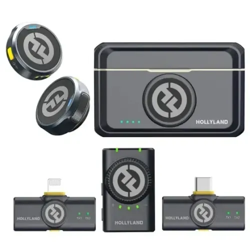 Microfone De Lapela Sem Fio 2tx+3rx Usb-c Kit Lark M2 Kit Hollyland