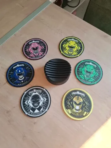 PORTA COPOS PERSONALIZADO - POWER RANGERS RAIZ