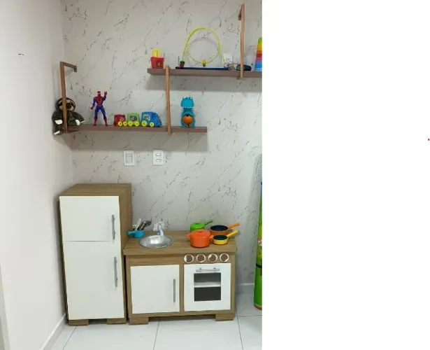 Conjunto de Geladeira e Fogão Infantil em MDF