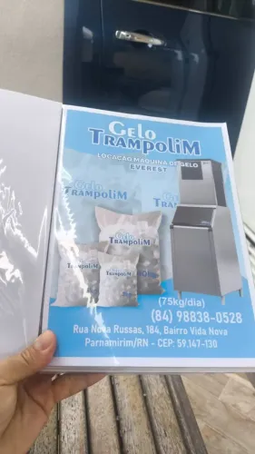 Máquina de gelo para locação