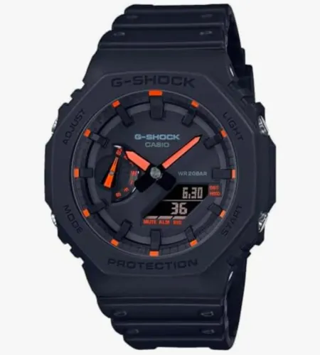 Relógio Casio G-Shock GA-2100 - Laranja Neon