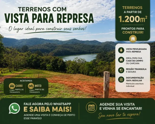 Terreno Plano na Estrada Principal e com Vista!