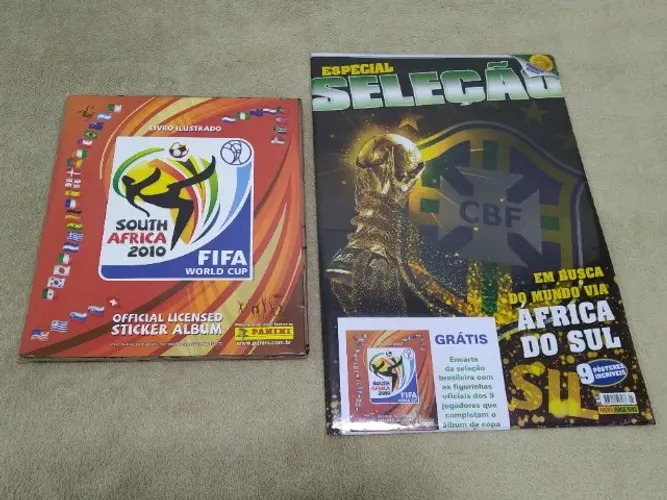 Álbuns da Copa do Mundo FIFA Panini 2010/2014/2018/2022 Completos P/Colar