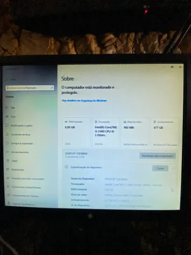 Pc gamer i5+ 8gb de ram + SSD + cadeira gamer 
