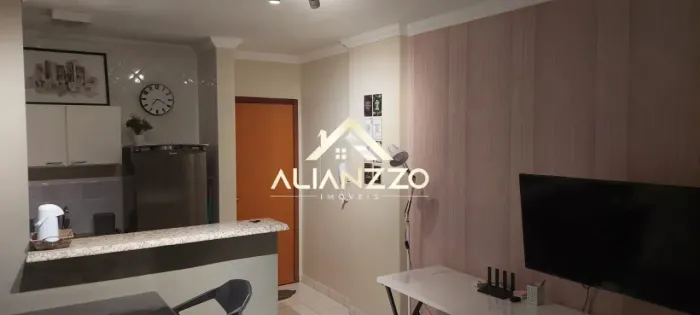 Kitchnet Mobiliada para locação Bairro Nova Ribeirania em Ribeirão Preto/SP. Alianzzo Imóv