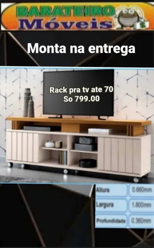 Rack para televisao 70 polegadas