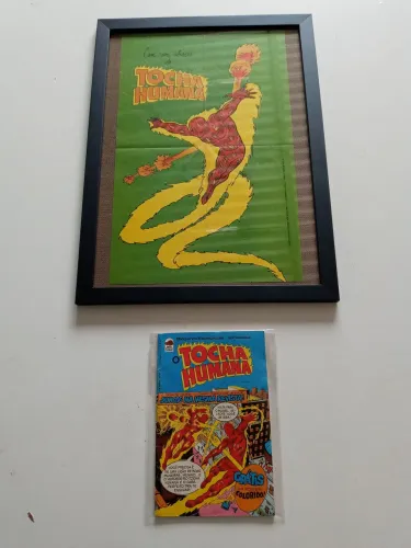 Raras Revista n 1 + Raro Poster da Coleçao do Tocha Humana da editora