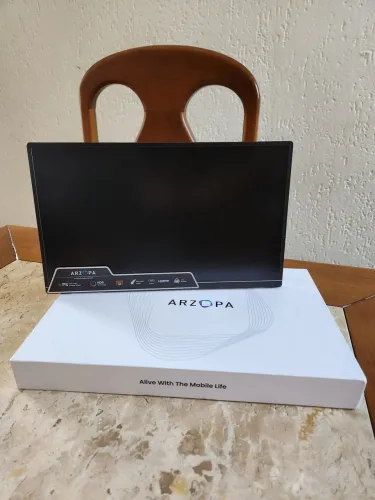 Monitor Portátil Arzopa 14" FHD 1080p IPS USB-C HDMI A1S - P/ Notebook, PC, PS5, Xbox
