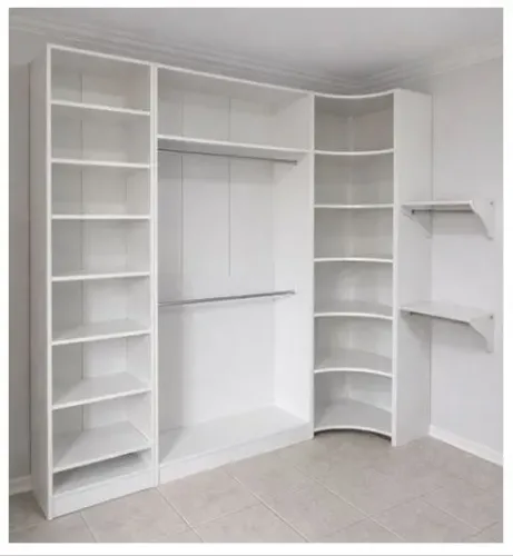 Guarda-roupa Closet com Cabideiro e Prateleira Branco 100% MDF