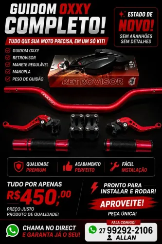 Tudo isso por 450 só o guidom foi 350