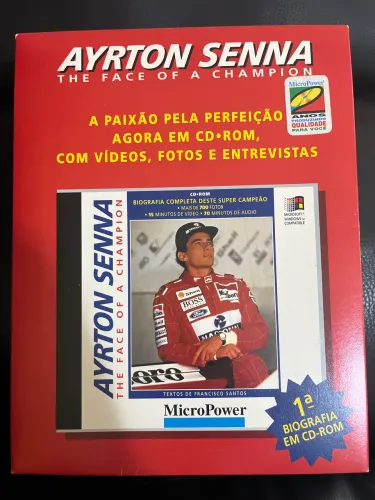 Ayrton Senna CD-ROM Biografia Novo Original 