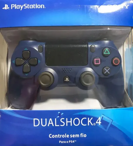 Controle de PS4 azul 