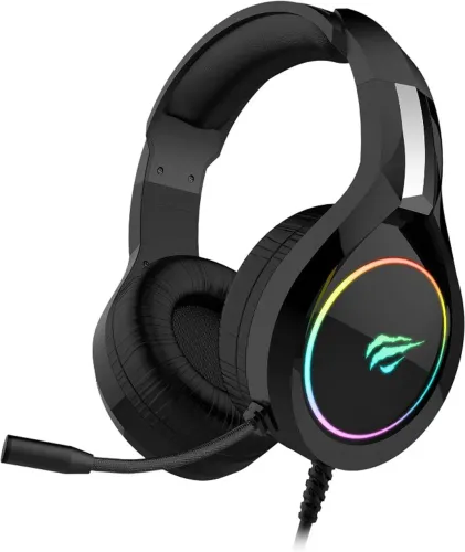 Havit Headphone Fone de Ouvido H2232d, Gamer, Iluminação RGB, com Microfone, Falante de 50
