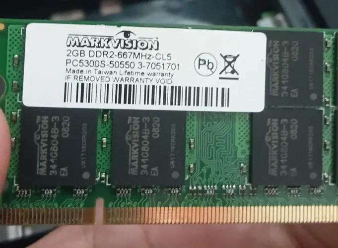 Memória RAM Notebook ddr2 667mhz 3Gb (2Gb + 1Gb)