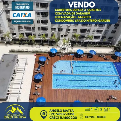 Imóvel para venda possui 110 metros quadrados com 3 quartos em Barreto - Niterói - RJ