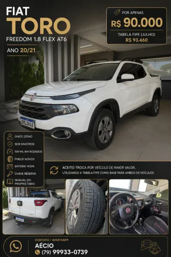 Fiat Toro Freedom 1.8 16V Flex Aut. 2021
