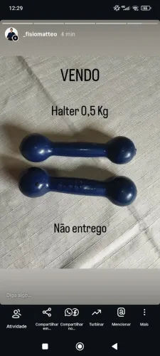 1 par de halter de 0,5 Kg