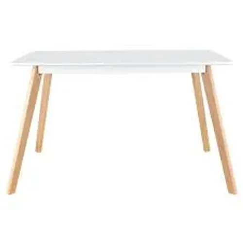 Mesa leda 120x80<br>Mesa de jantar retangular 80 x 120 cm + 4 cadeiras estofadas Leda - Loft7