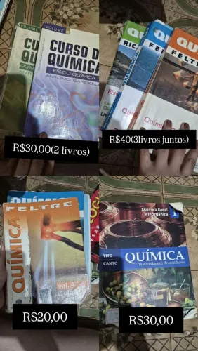 LIVROS DE QUÍMICA