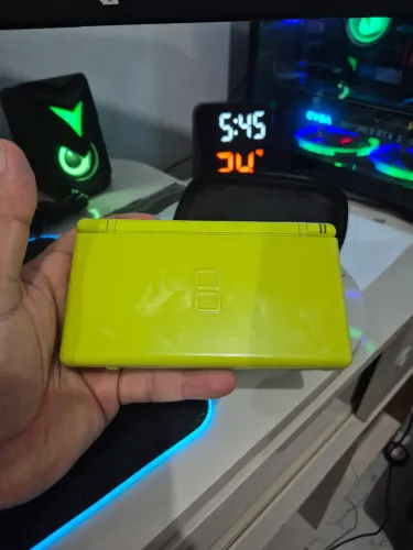 Nintendo DS Lite Verde Limão Original + R4 + Carregador Original