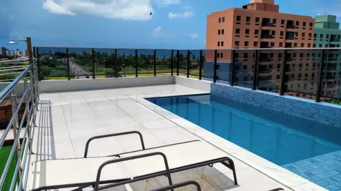 Apto 1 Quarto Mobiliado na Principal de Ponta de Campina, 200m da praia