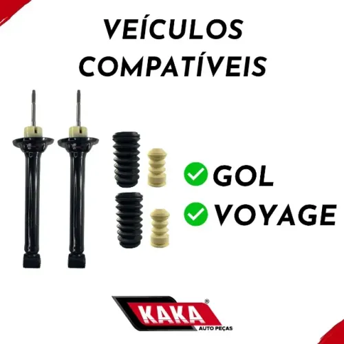 Amortecedor Traseiro Gol Voyage G5 G6 Cofap + Kits Batentes