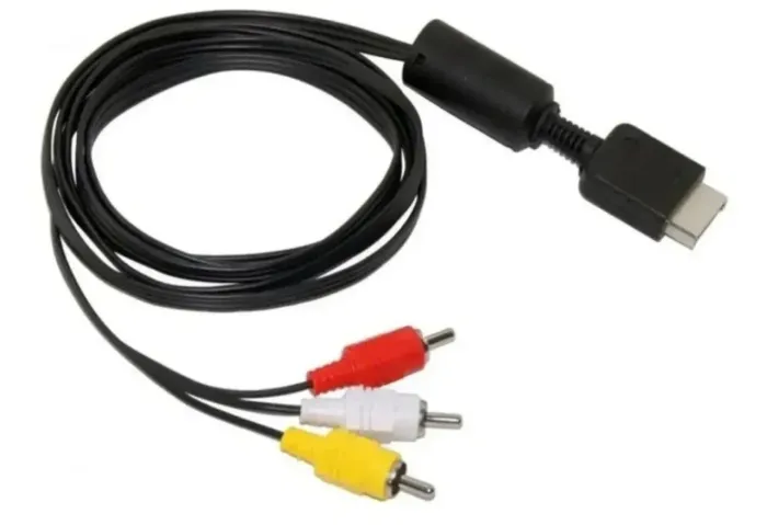 Cabo Av Audio E Video Rca Playstation Ps2 Ps3 Ps1, Novo, Tamanho 1,8m Alta Qualidade