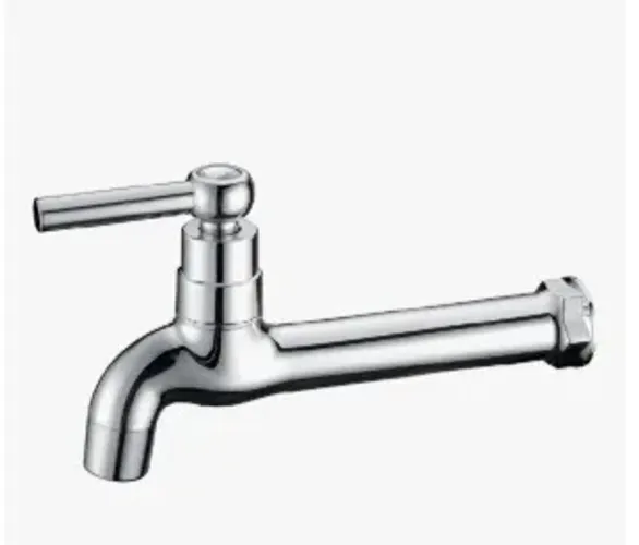 Torneira Longa 17cm Tanque Cozinha Parede Cromada Abs