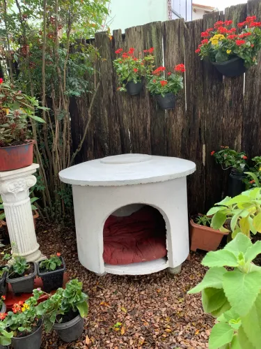 Casa de Concreto para Cachorro de Grande Porte