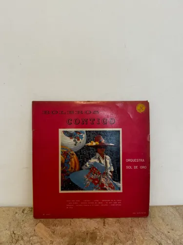Lp Vinil: Boleros Contigo Orquestra Sol De Oro - Raro Impecável