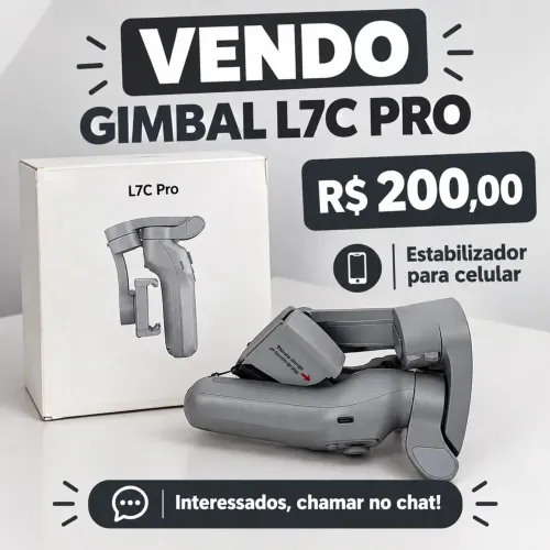 ? VENDO GIMBAL L7C PRO! ? ? Estabilizador para celular ? Acompanha caixa