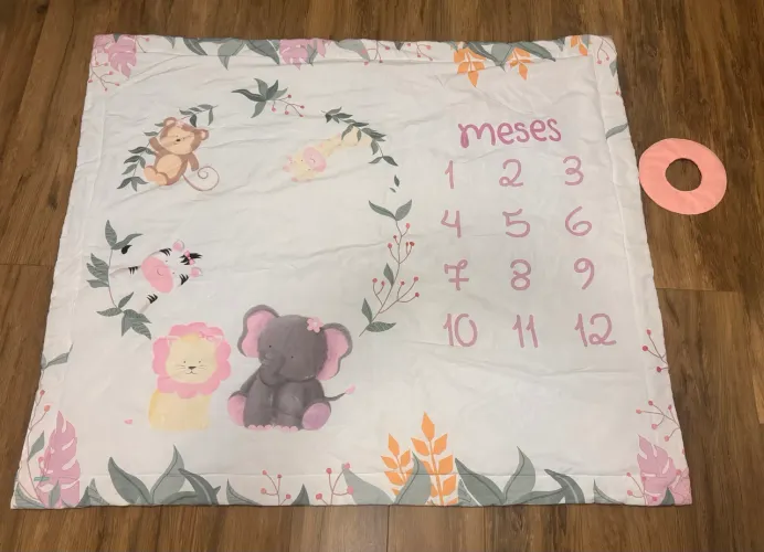Tapete mesversario menina 