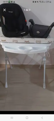 Vendo Banheira com suporte, bebê conforto, e assento de elevação!