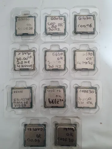 lote de 11 processadores 1155 - G530 / G620 / G630 / G2020 / G2030 / i3 2120 / i3 3240 / X