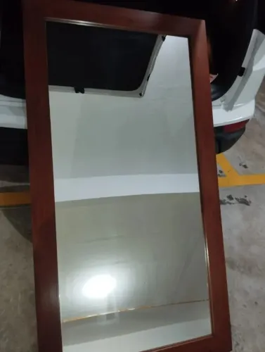 *espelho antigo de vidro moldura em mogno 1,8m por 0,8m raridade 