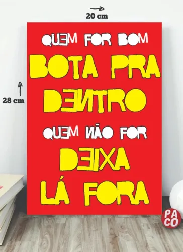 PLACA DECORATIVA UMBANDA TRANCA RUA