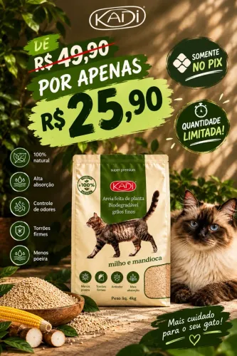 Areia de gato KADI