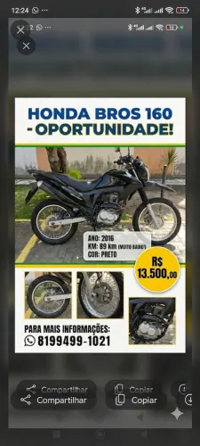 Bros 2016 em excelente estado de conservação