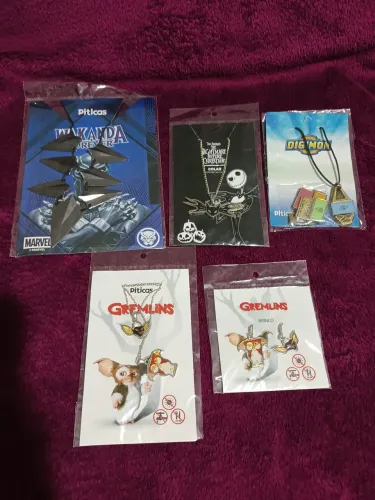Bijouterias Piticas Wakanda, gravata Jack,gremili lacradas s , Digimon 
