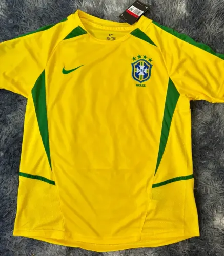 CAMISA RETRÔ SELEÇÃO BRASILEIRA 2002