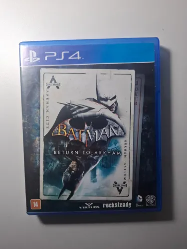 Jogo Batman: Return to Arkham PS4 Mídia Física (2 Jogos em 2 Discos)