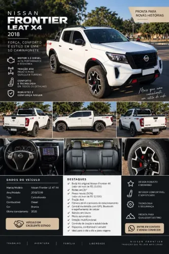 Nissan Frontier LE CD 4X4 2.3 Bi-TB Diesel Aut. 2018