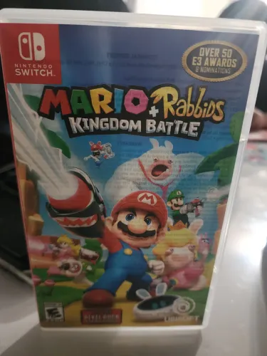 Jogo para Nintendo Switch usado mídia física Mario vs Rabbids Kingdom Battle